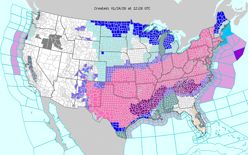 Extreme cold weather warning