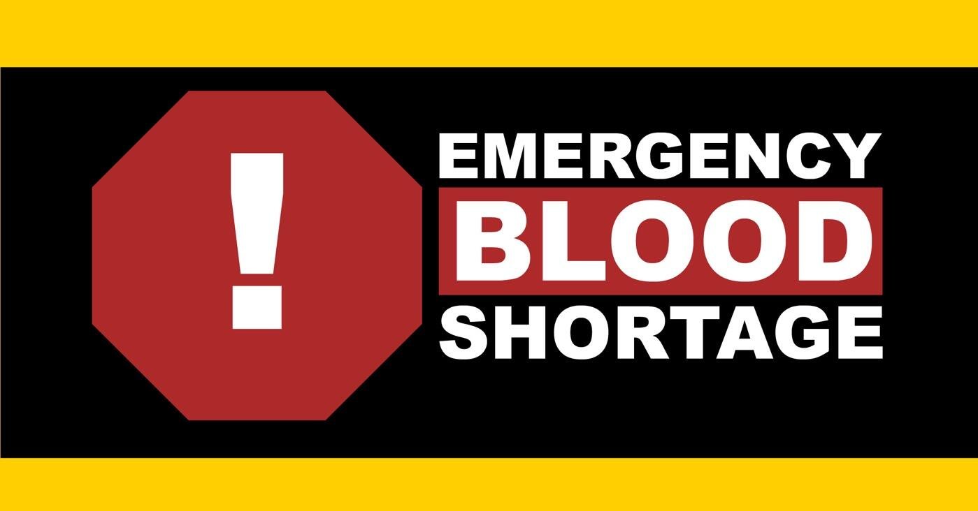 Emergency blood shortage
