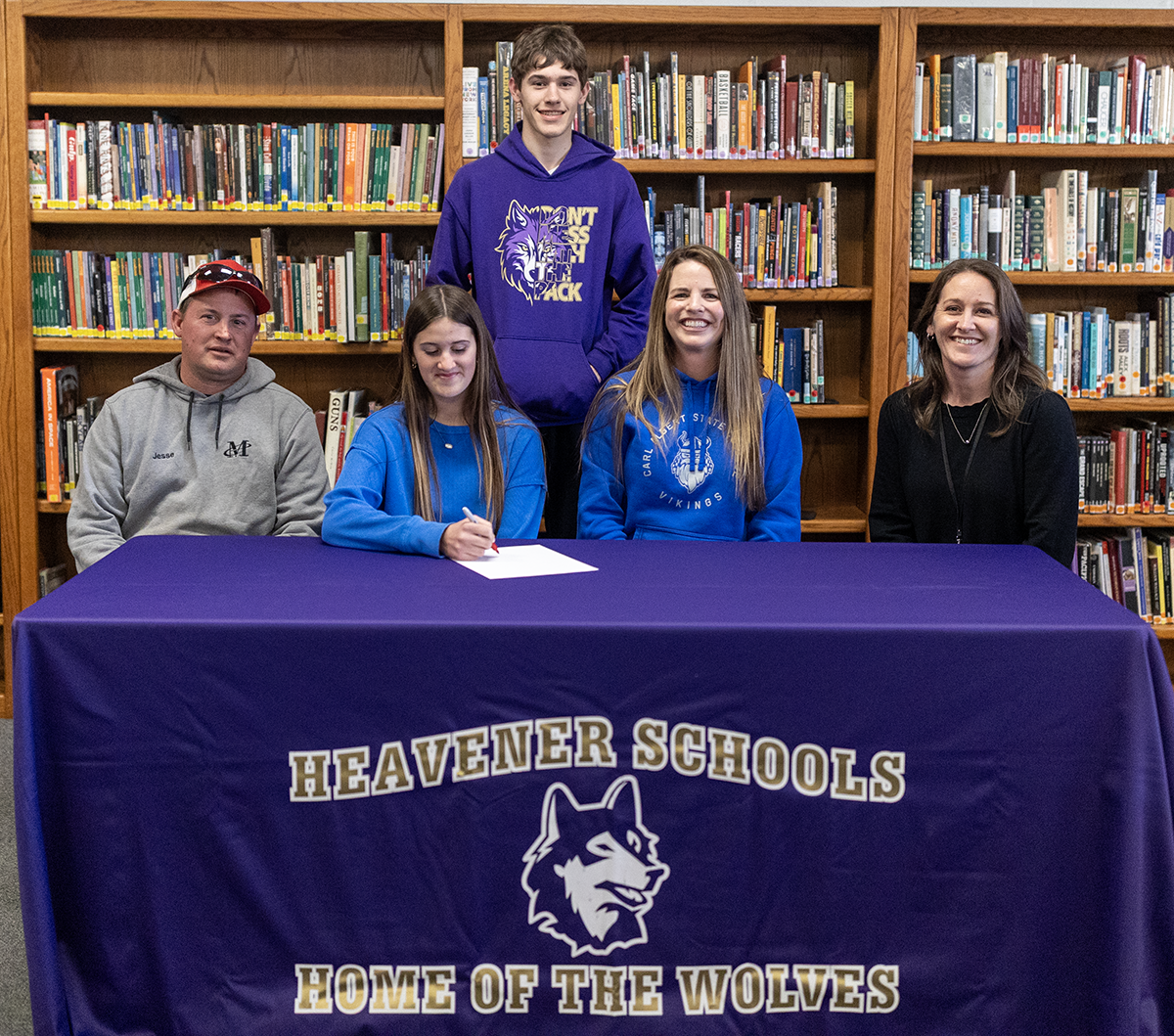 Heavener senior signs