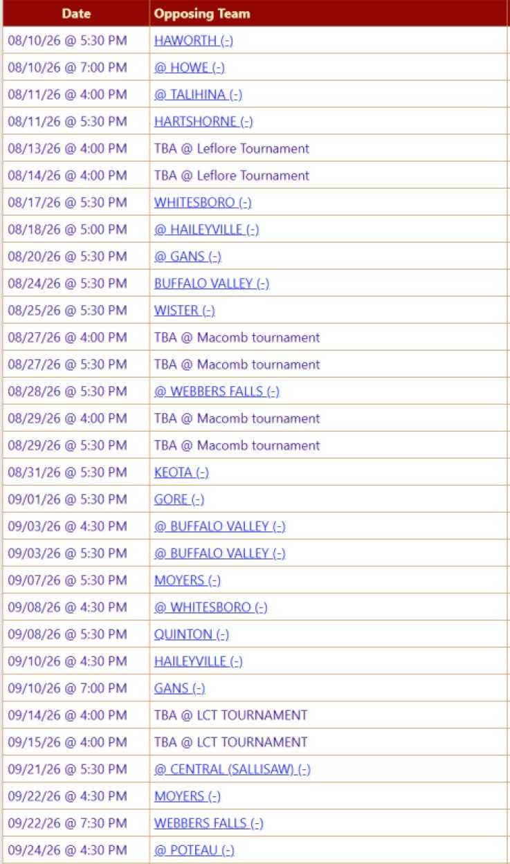 2026 Cameron fast pitch softball schedule 1 Cameron fast pitch schedule